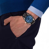 Chrono Coachman bleu et noir