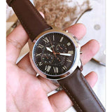 Chrono Grant cuir brun