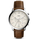 Chrono Neutra cuir marron