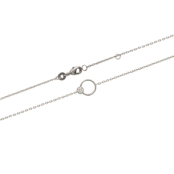 Bracelet double anneau zirconium