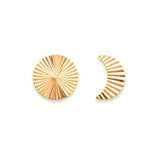 Boucles Lune facettée