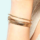 Bracelet esclave martelée