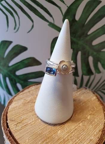 Set de 4 bagues en argent n°2 Taille 50-51