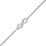 Bracelet infini zirconium Argent 4  - 645-2140