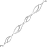 Bracelet Tina en argent et zirconium