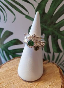Set de 4 bagues en argent n°9 Taille 50-51