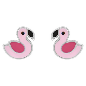Boucles flamant rose courtes
