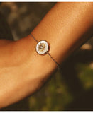 Bracelet souple soleil Nacre