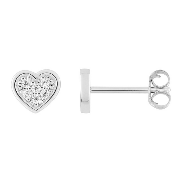Boucles Coeur full zirconium