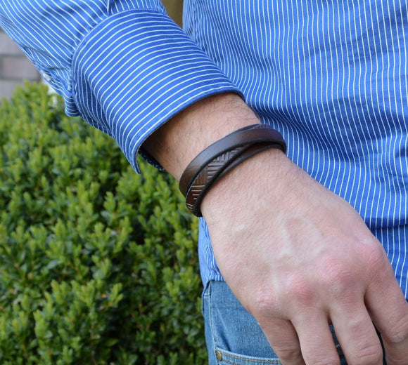 Bracelet Fossil marron Amélien