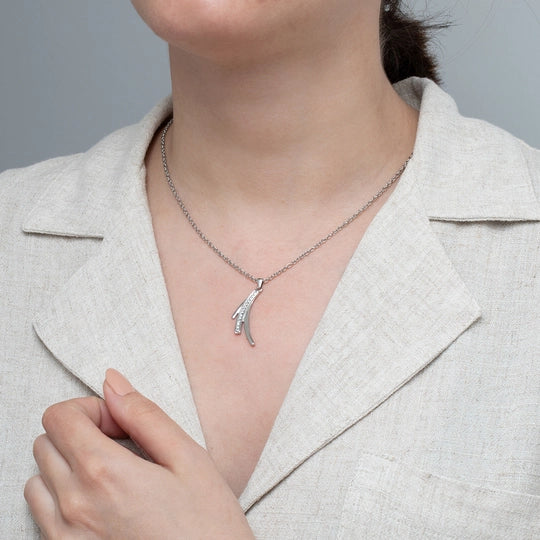 Collier Lotus style en acier LS1949-1-1