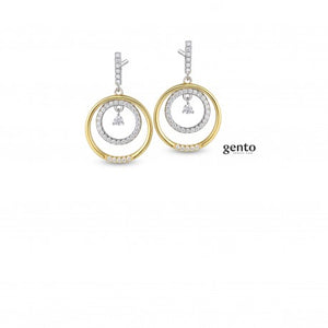 Boucles d'oreilles bicolore Léonie MB47