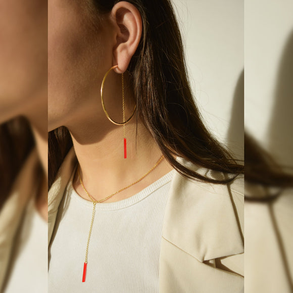 Boucles No-Way Doré/Rouge