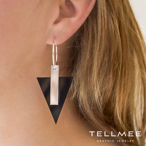 Boucles Tika triangle noir